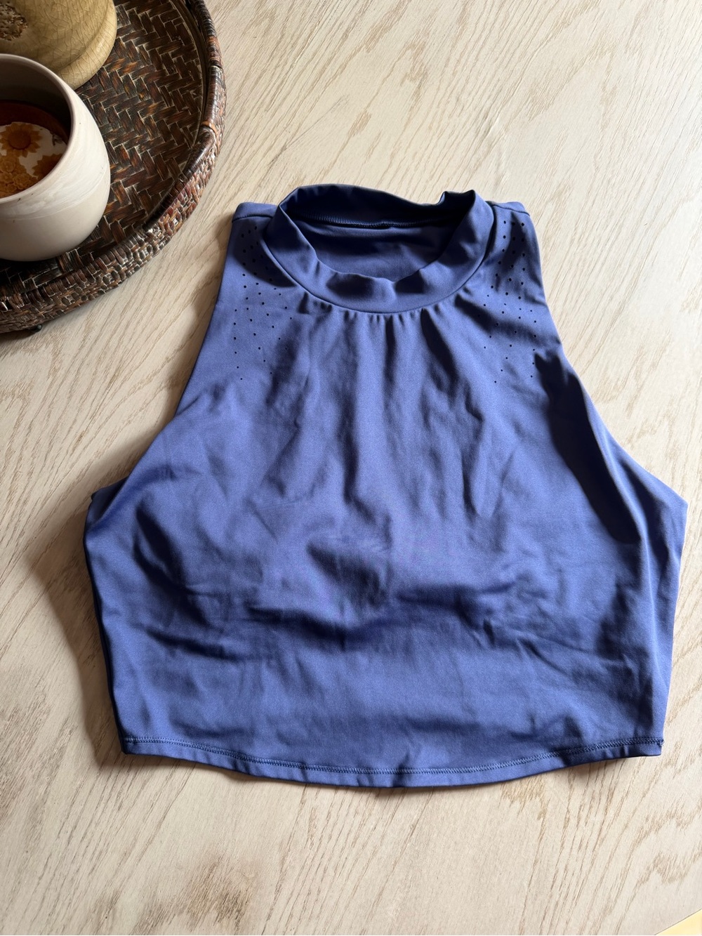 All in motion High-Neck Sports Bra in Periwinkle